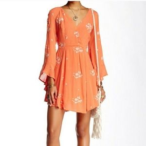 Free people jasmine dress papaya size 2